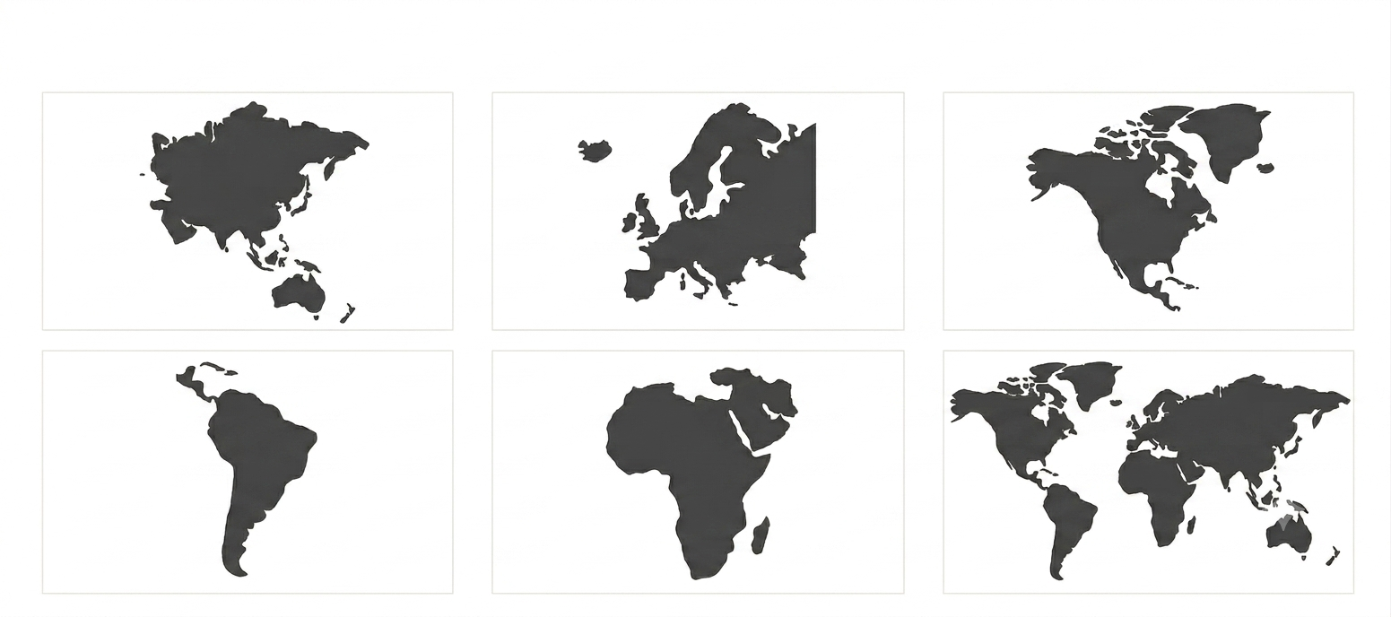 Mapas das regiões